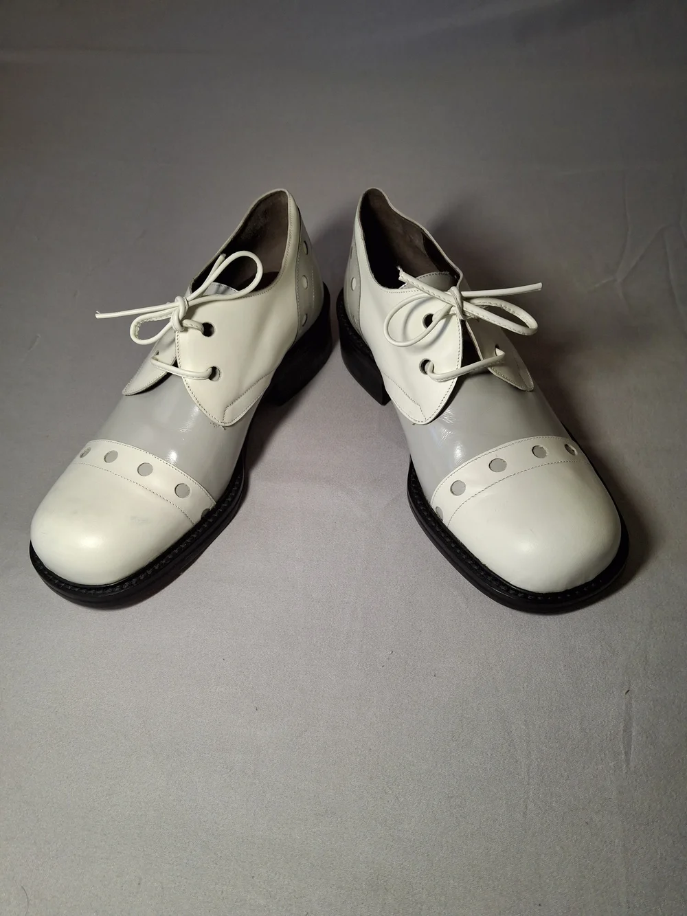 Vintage Smith & Co Made in Italy Leather Square Toe Derby S Men's US 7 / EU 40